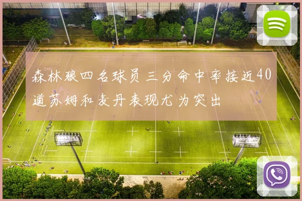 森林狼四名球员三分命中率接近40道苏姆和麦丹表现尤为突出